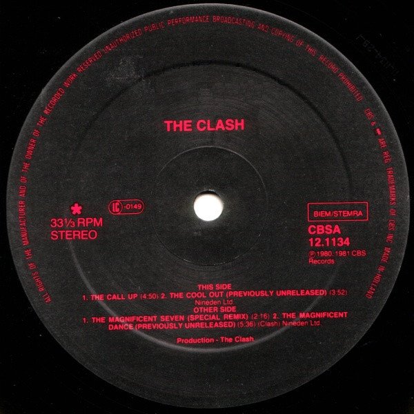 The Clash, The Magnificent Seven-12 inch, Vinilos, Historia Nuestra