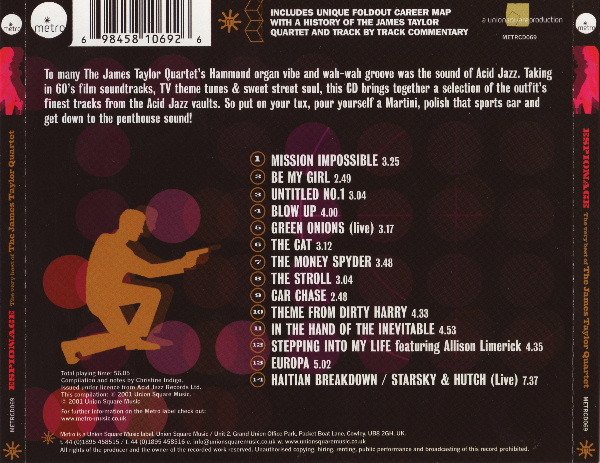 The James Taylor Quartet Espionage: The Very Best Of The James Taylor Quartet-CD, CDs, Historia Nuestra
