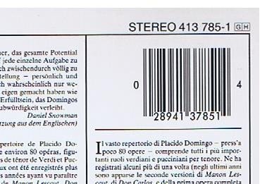 Placido Domingo Verdi & Puccini-LP, Vinilos, Historia Nuestra