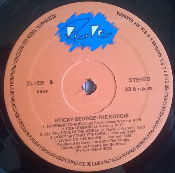 The Korgis, Sticky George-LP, Vinilos, Historia Nuestra