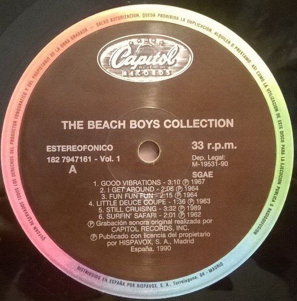 The Beach Boys, Collection-LP, Vinilos, Historia Nuestra