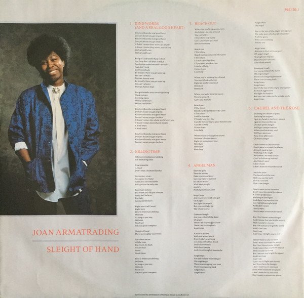 Joan Armatrading Sleight Of Hand-LP, Vinilos, Historia Nuestra