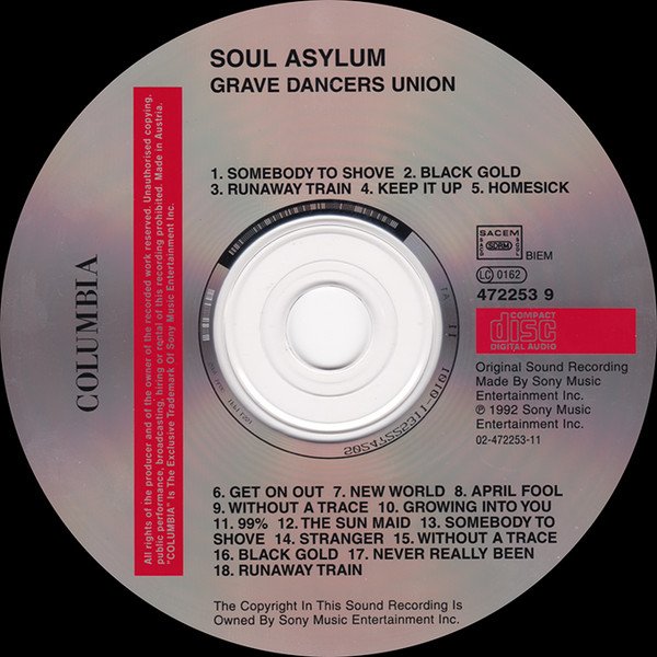 Soul Asylum Grave Dancers Union / Live - Insomniac's Dream-CD, CDs, Historia Nuestra