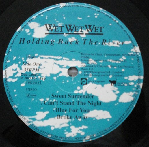 Wet Wet Wet, Holding Back The River-LP, Vinilos, Historia Nuestra