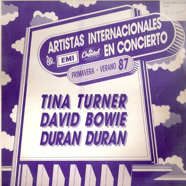 Tina Turner / David Bowie / Duran Duran Artistas Internacionales De EMI Capitol En Concierto Primavera – Verano 87-LP