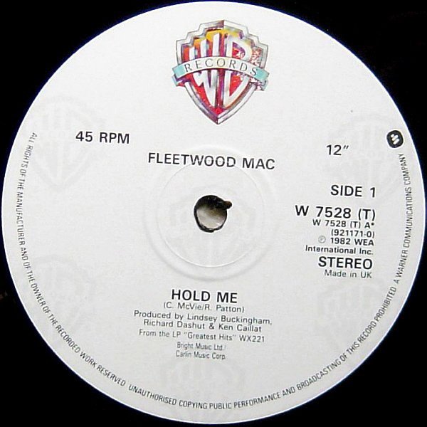 Fleetwood Mac Hold Me-12, Vinilos, Historia Nuestra