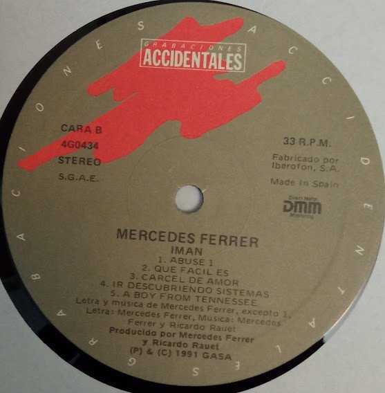 Mercedes Ferrer, Imán-LP, Vinilos, Historia Nuestra