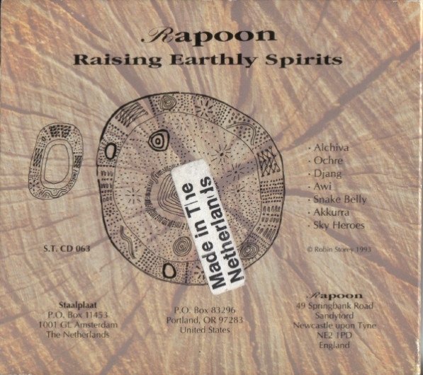 Rapoon Raising Earthly Spirits-CD, CDs, Historia Nuestra
