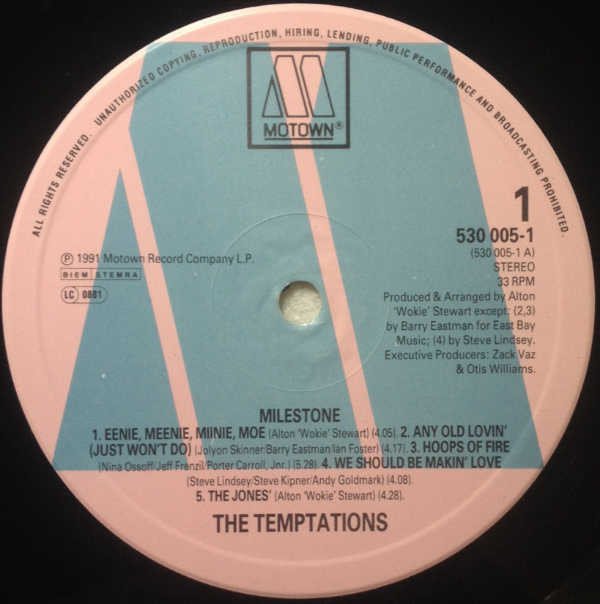 The Temptations Milestone-LP, Vinilos, Historia Nuestra