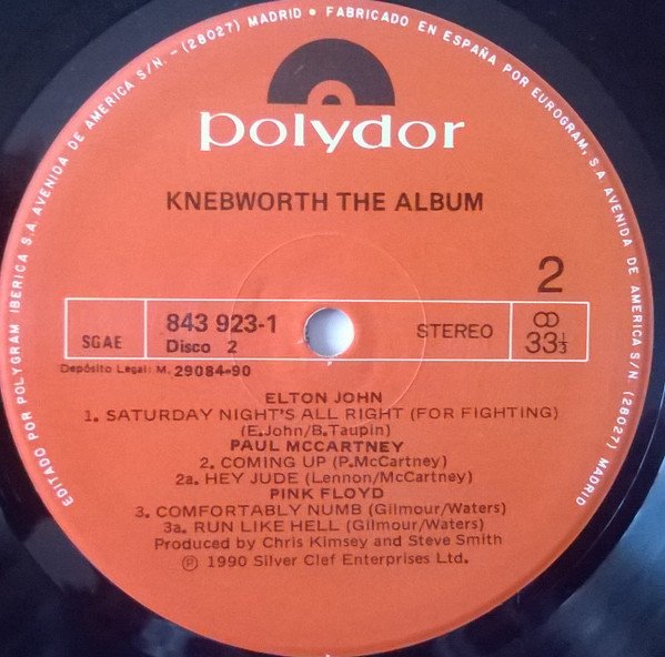 Various, Knebworth-LP, Vinilos, Historia Nuestra