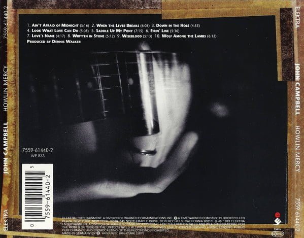 John Campbell Howlin' Mercy-CD, CDs, Historia Nuestra