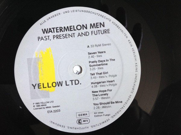 Watermelon Men, Past Present And Future-LP, Vinilos, Historia Nuestra