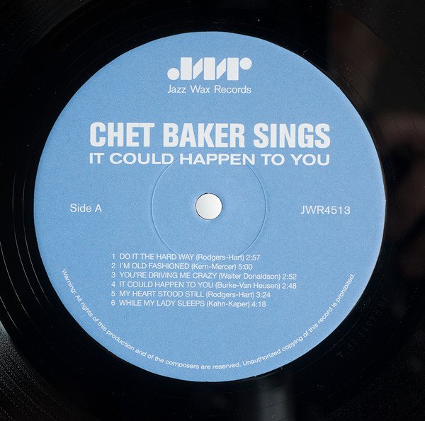 Chet Baker, It Could Happen To You-LP, Vinilos, Historia Nuestra