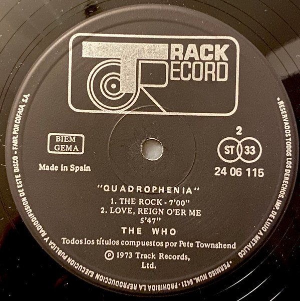 The Who, Quadrophenia-LP, Vinilos, Historia Nuestra