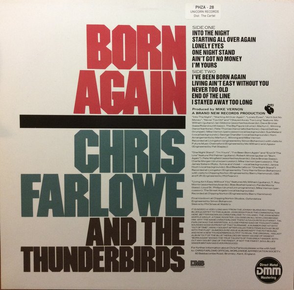 Chris Farlowe and The Thunderbirds, Born Again-LP, Vinilos, Historia Nuestra