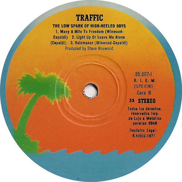 Traffic The Low Spark Of High Heeled Boys-LP, Vinilos, Historia Nuestra