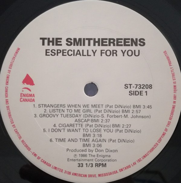 The Smithereens Especially For You-LP, Vinilos, Historia Nuestra