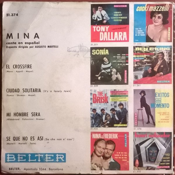 Mina , Canta En Español-7 inch, Vinilos, Historia Nuestra