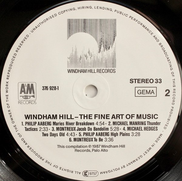 Various, Windham Hill - The Fine Art Of Music-LP, Vinilos, Historia Nuestra