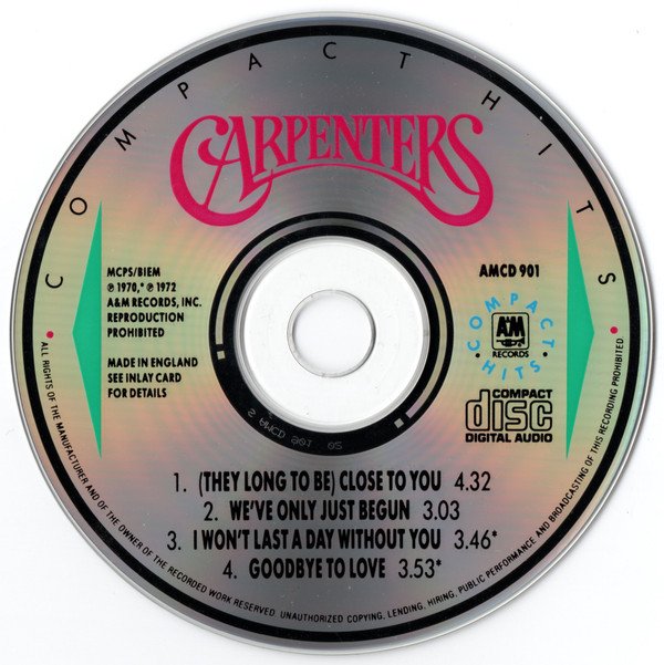 Carpenters, Compact Hits-CD, CDs, Historia Nuestra