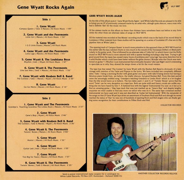 Gene Wyatt Rocks Again-LP, Vinilos, Historia Nuestra