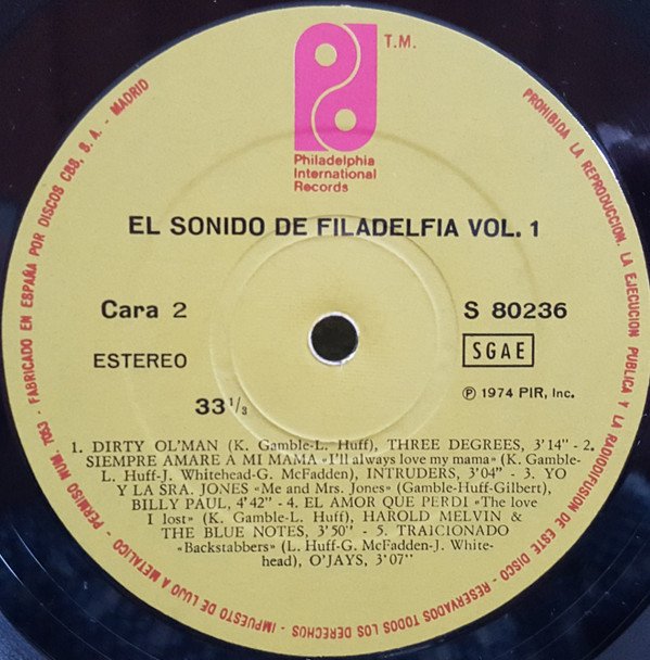 Various El Sonido De Filadelfia Vol. 1-LP, Vinilos, Historia Nuestra