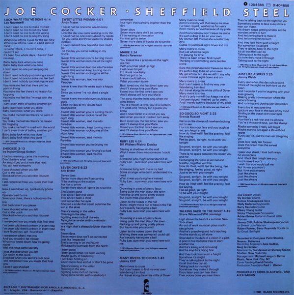 Joe Cocker Sheffield Steel-LP, Vinilos, Historia Nuestra