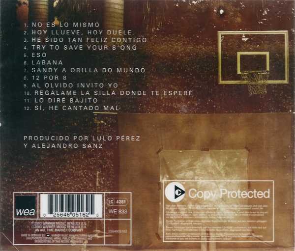 Alejandro Sanz, No Es Lo Mismo-CD, CDs, Historia Nuestra