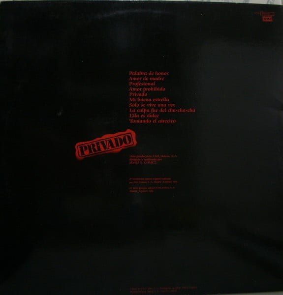 Gabinete Caligari Privado-LP, Vinilos, Historia Nuestra