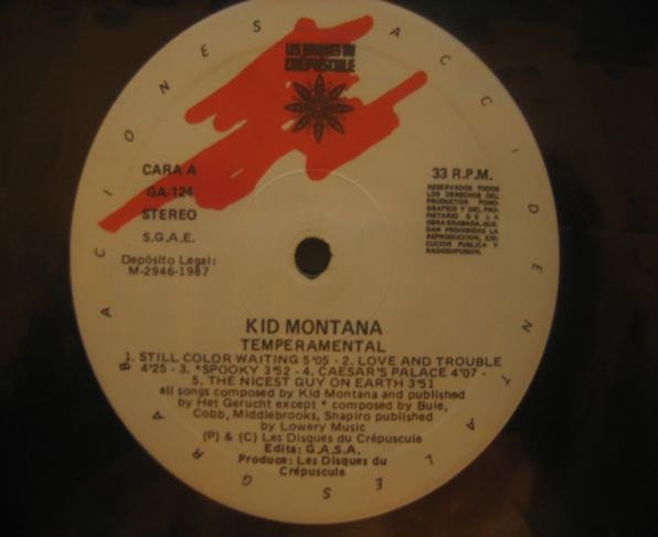 Kid Montana Temperamental-LP, Vinilos, Historia Nuestra