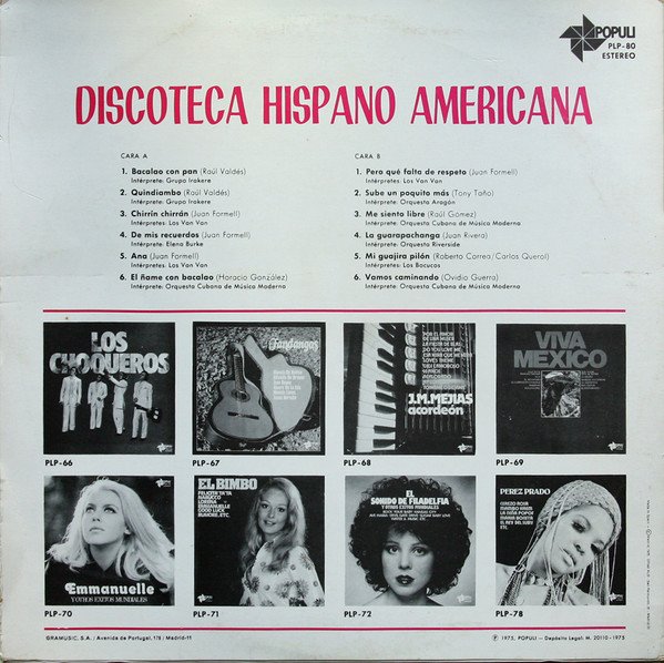 Various Discoteca Hispano Americana-LP, Vinilos, Historia Nuestra