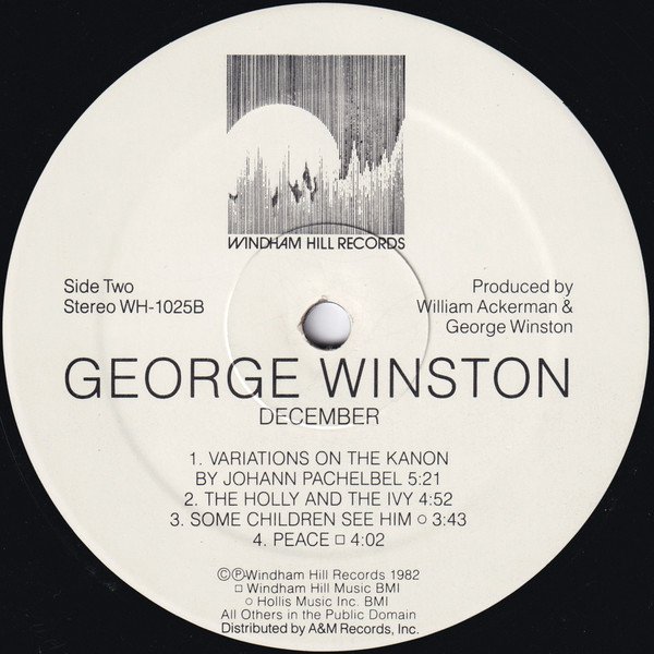 George Winston December-LP, Vinilos, Historia Nuestra