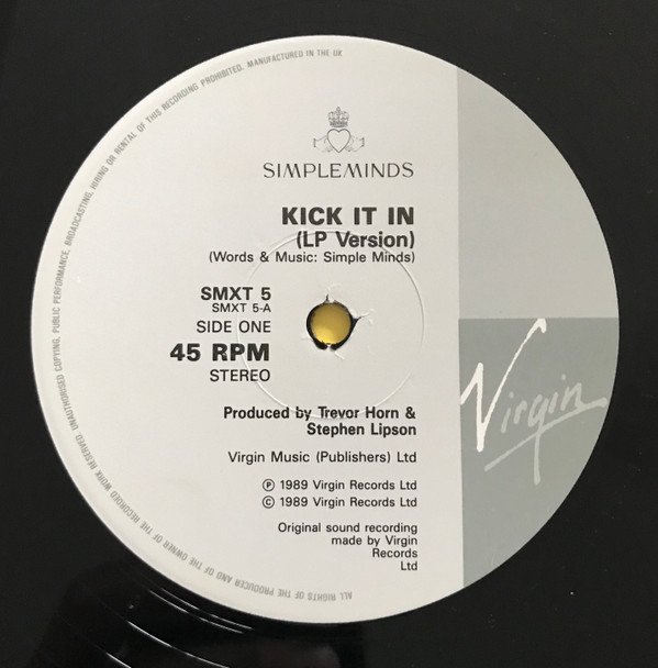 Simple Minds Kick It In (LP Version)-12, Vinilos, Historia Nuestra