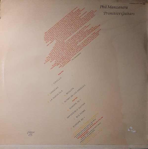 Phil Manzanera Primitive Guitars-LP, Vinilos, Historia Nuestra