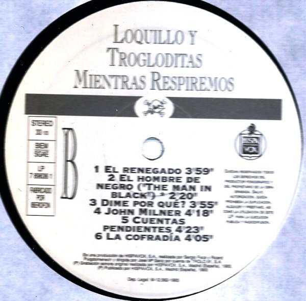 Loquillo Y Trogloditas, Mientras Respiremos-LP, Vinilos, Historia Nuestra