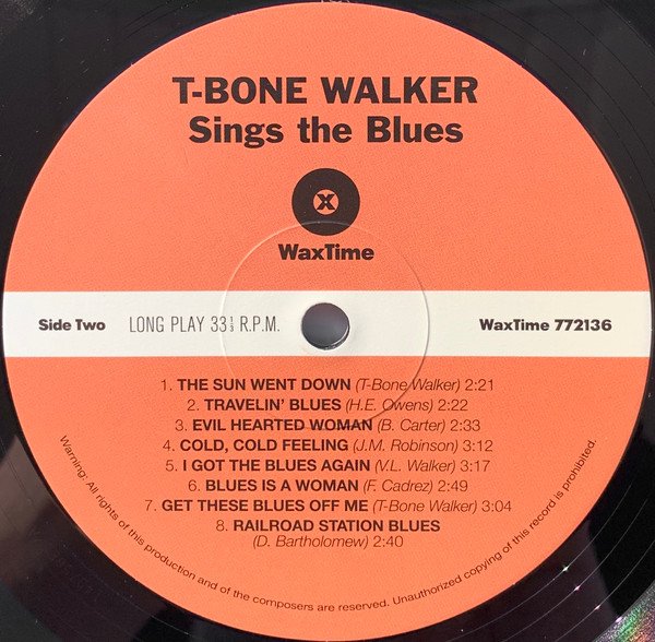 T Bone Walker, Sings The Blues-LP, Vinilos, Historia Nuestra