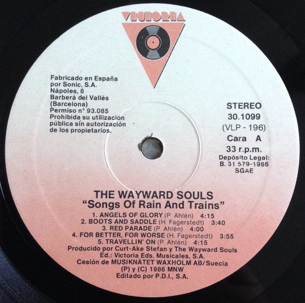 The Wayward Souls, Songs Of Rain And Trains-LP, Vinilos, Historia Nuestra