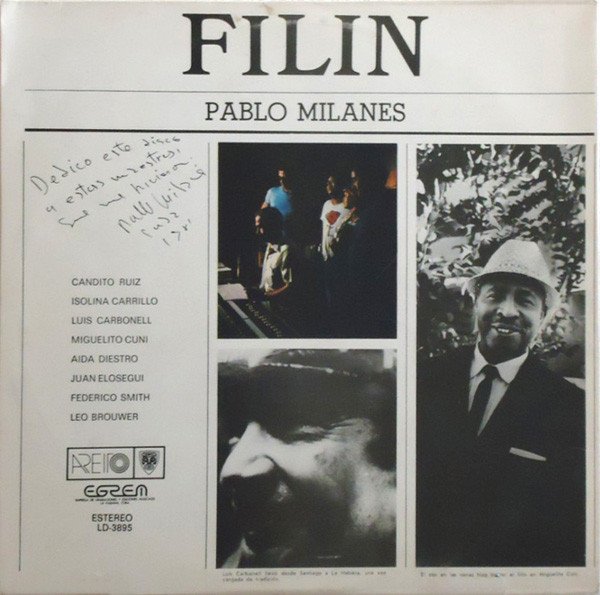 Pablo Milanes, Filin-LP, Vinilos, Historia Nuestra