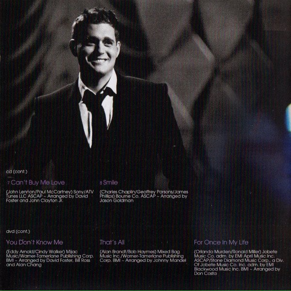 Michael Bublé, Caught In The Act-CD, CDs, Historia Nuestra