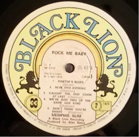 Memphis Slim, Rock Me Baby!-LP, Vinilos, Historia Nuestra