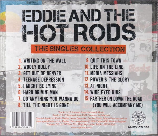 Eddie And The Hot Rods The Singles Collection-CD, Vinilos, Historia Nuestra