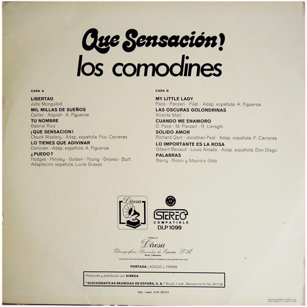 Los Comodines, Que Sensación!-LP, Vinilos, Historia Nuestra