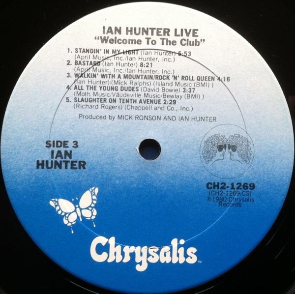 Ian Hunter Welcome To The Club - Live-2xLP, Vinilos, Historia Nuestra