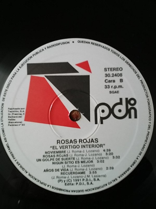 Rosas Rojas El Vertigo Interior-LP, Vinilos, Historia Nuestra