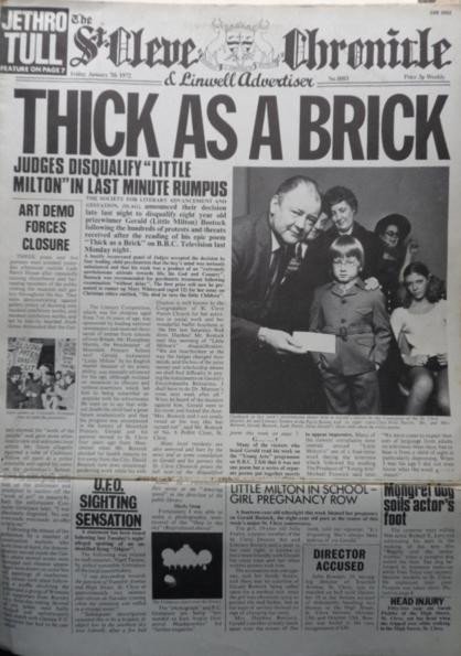 Jethro Tull Thick As A Brick-LP, Vinilos, Historia Nuestra