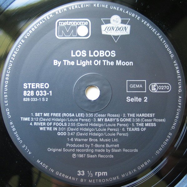 Los Lobos, By The Light Of The Moon-LP, Vinilos, Historia Nuestra