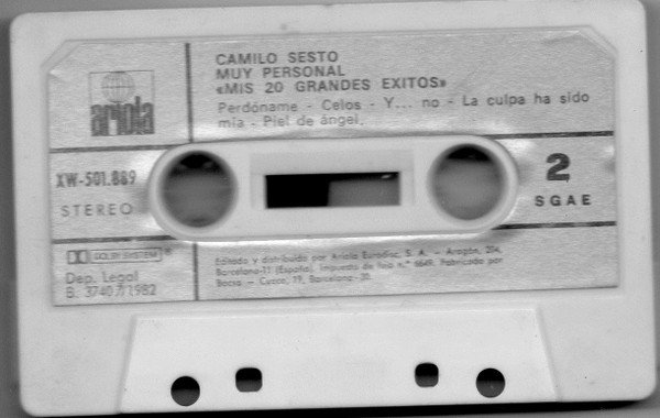 Camilo Sesto, Muy Personal - Mis 20 Grandes Exitos-Tape, Cintas y casetes, Historia Nuestra