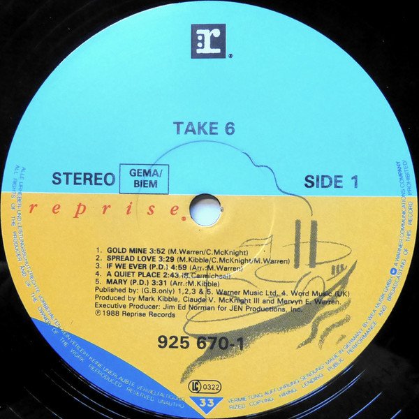 Take 6 Take 6-LP, Vinilos, Historia Nuestra