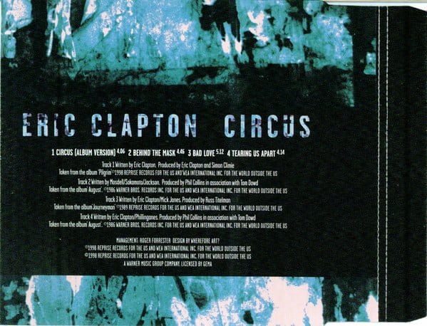 Eric Clapton Circus-CD, CDs, Historia Nuestra