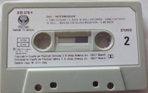 Dio , Intermission-Tape, Cintas y casetes, Historia Nuestra